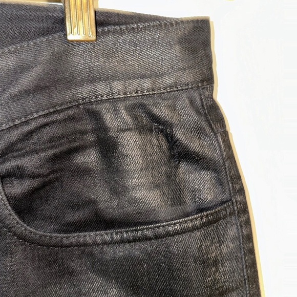 Givenchy x Matthew Williams Wax Coated Shiny Black Denim - Picture 13 of 13